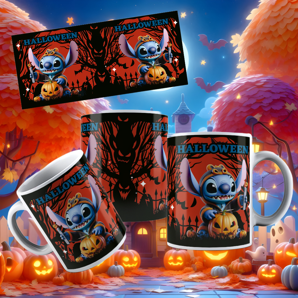 Caneca Stitch Halloween