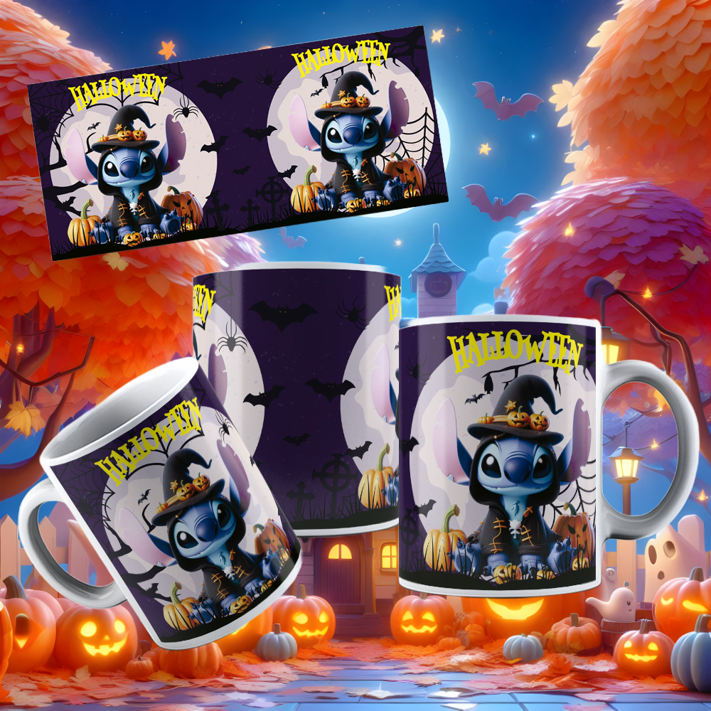 Caneca Stitch Halloween