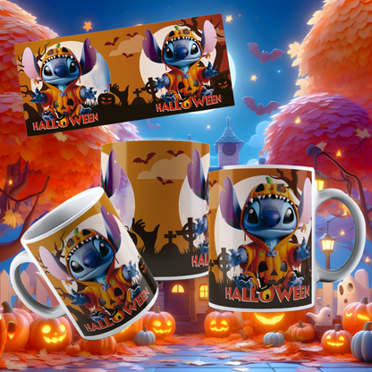 Caneca Stitch Halloween