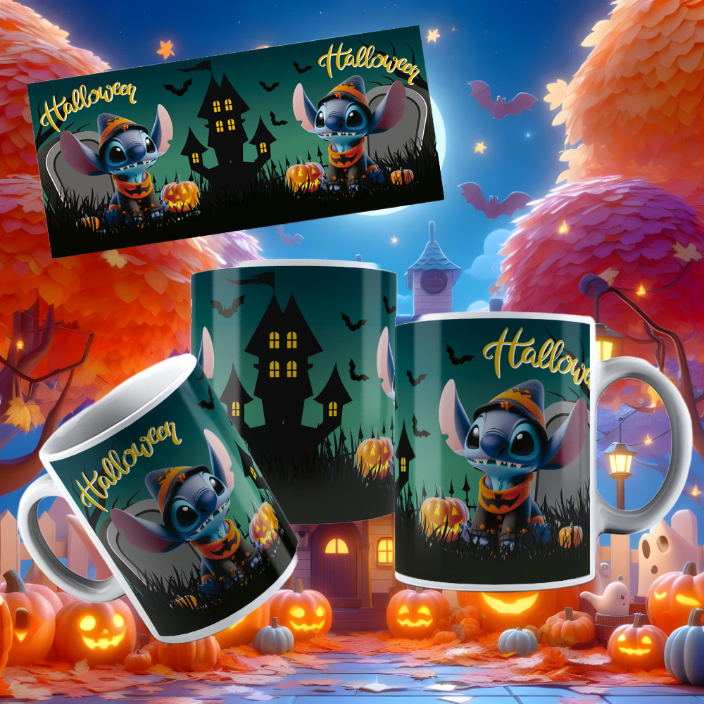 Caneca Stitch Halloween