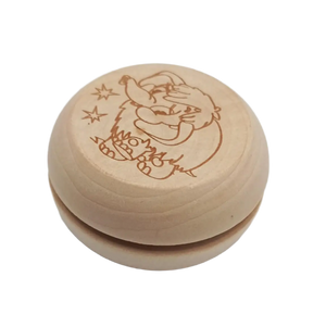 Yo-Yo de Madeira Natural Gravação Laser