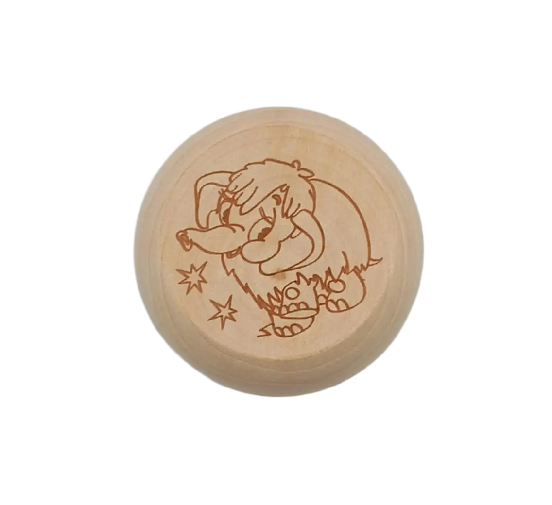 Yo-Yo de Madeira Natural Gravação Laser