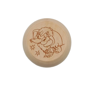Yo-Yo de Madeira Natural Gravação Laser