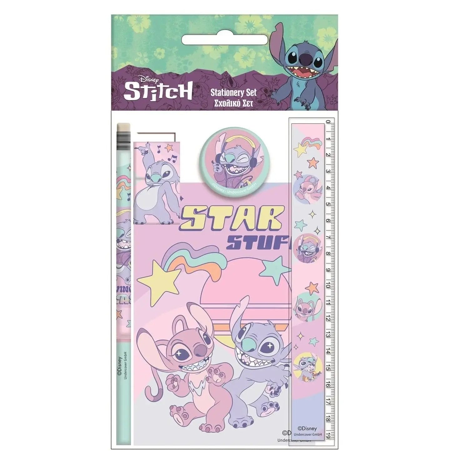 Set de Material Escolar Stitch