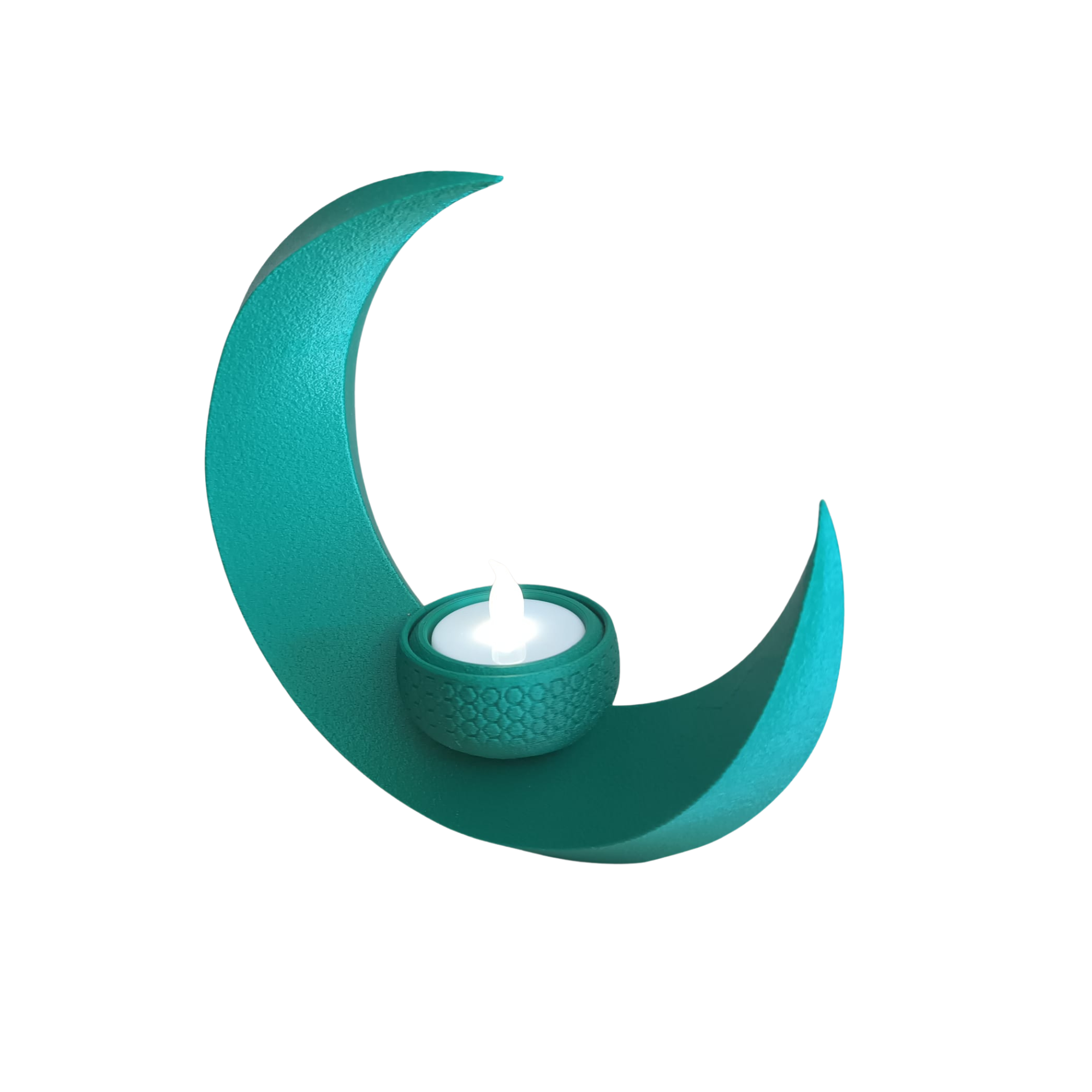 Suporte de Vela Formato Lua 3D