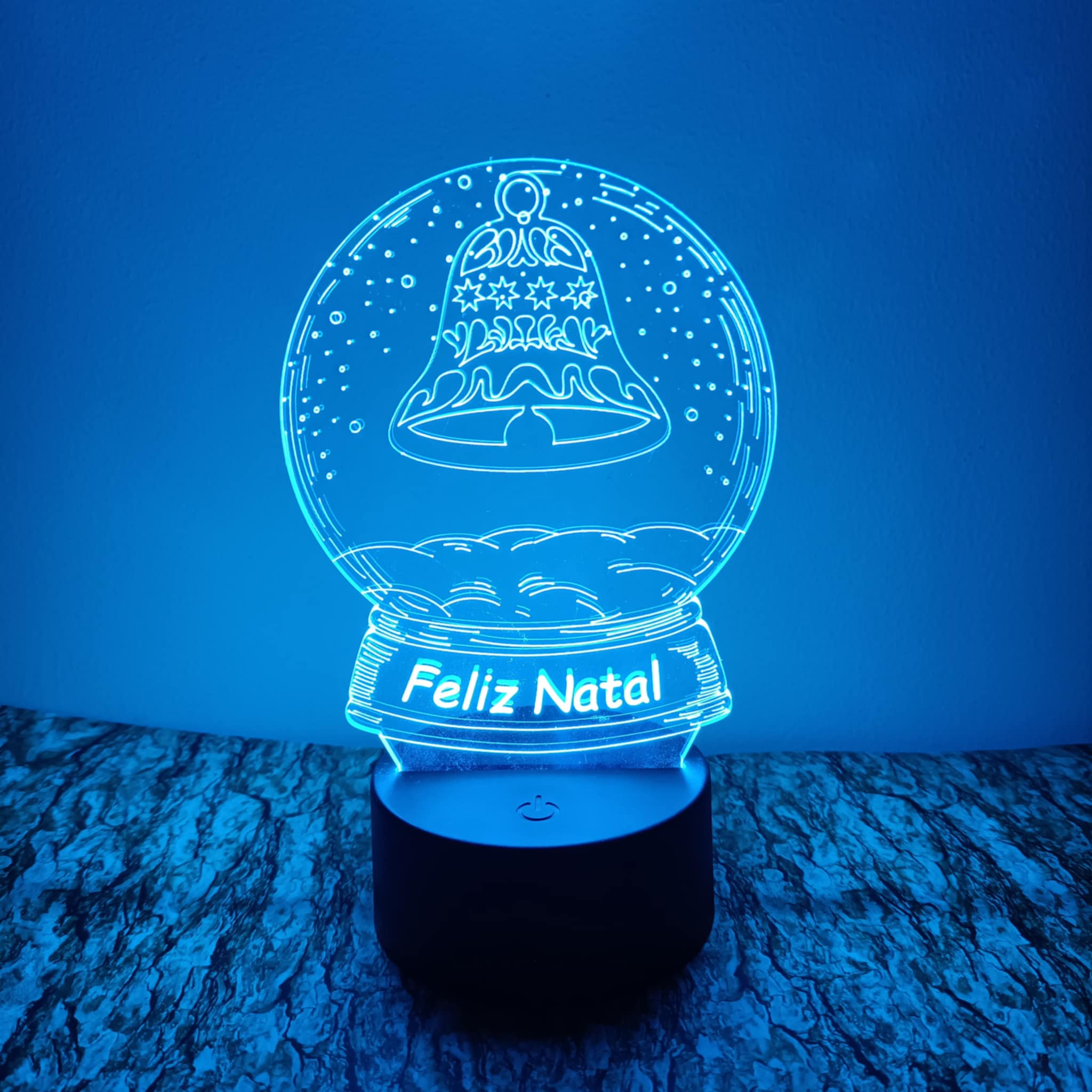 Sino Feliz Natal LED 16cm