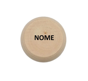 Yo-Yo de Madeira Natural Gravação Laser