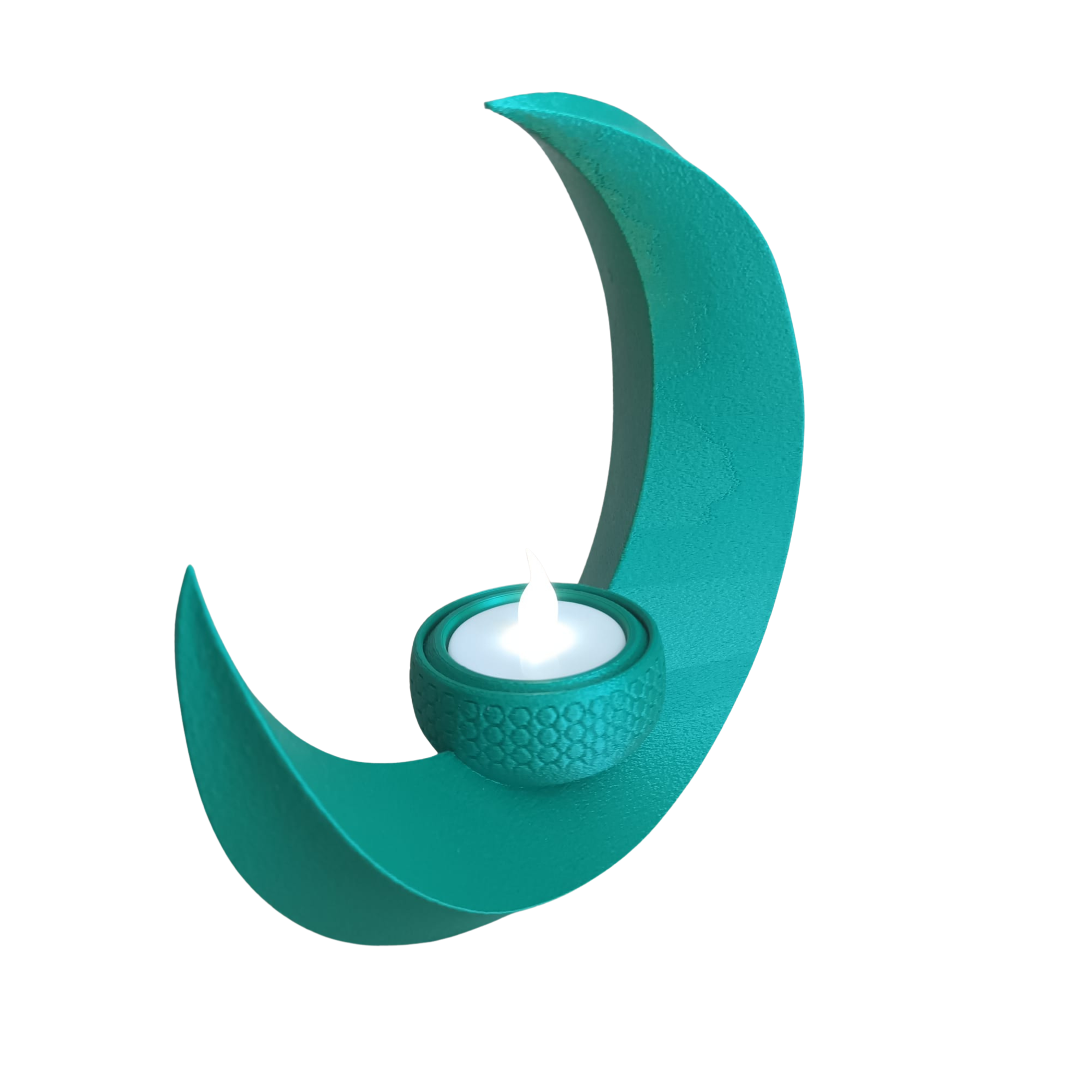 Suporte de Vela Formato Lua 3D