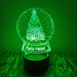 Árvore Feliz Natal LED 16cm