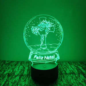 Jesus Feliz Natal LED 16cm