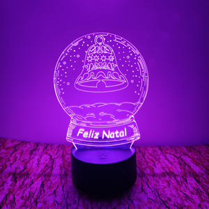 Sino Feliz Natal LED 16cm