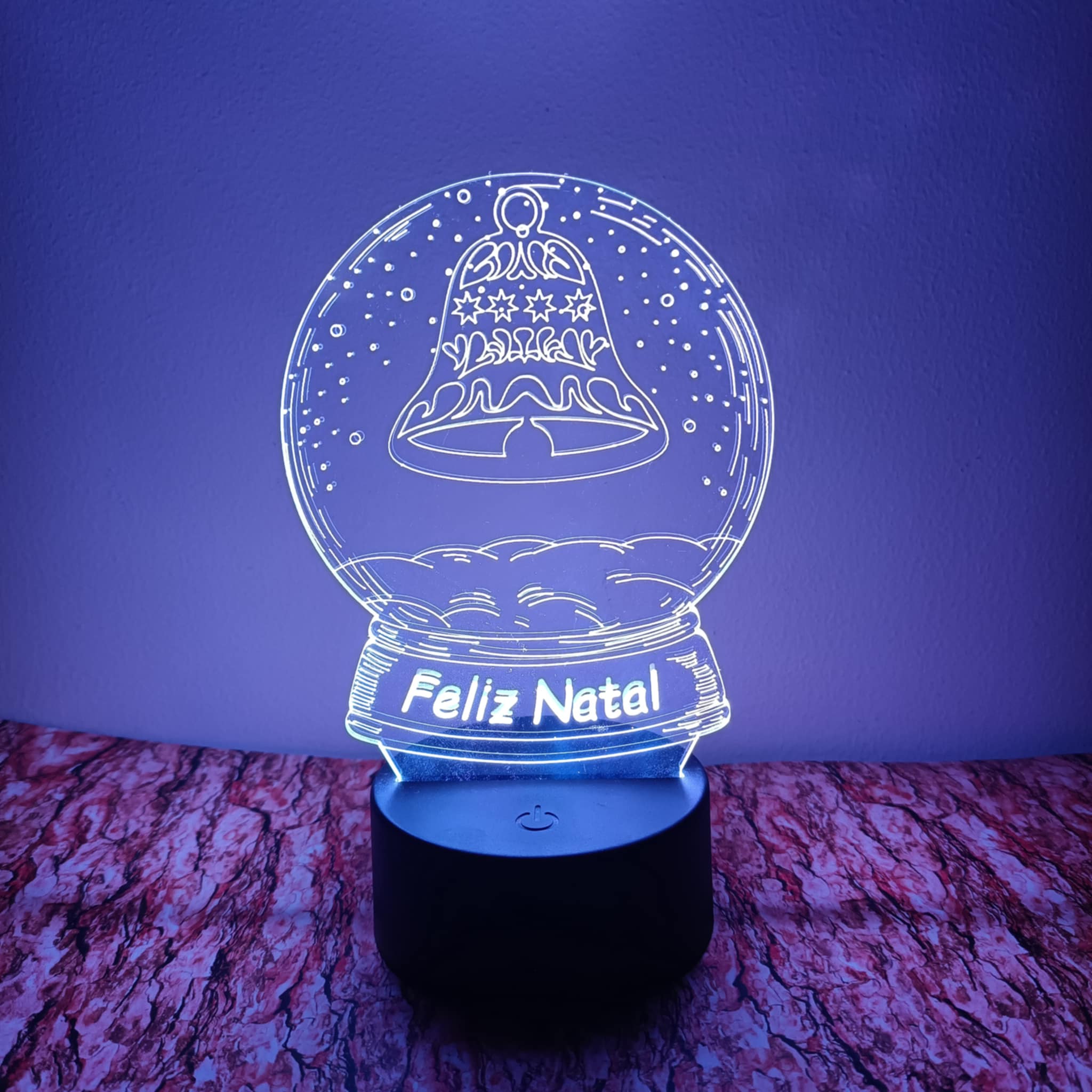 Sino Feliz Natal LED 16cm