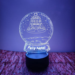 Sino Feliz Natal LED 16cm