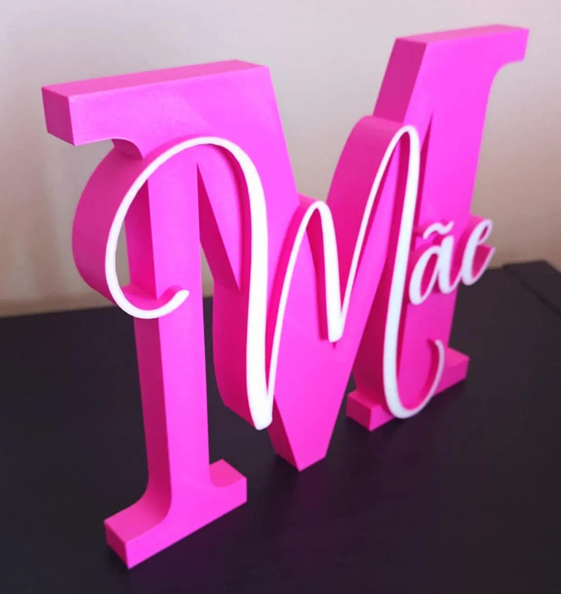 🧡 Letra M em 3D com 