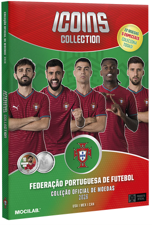 Coleção ICOINS FPF Pack Inicial: Álbum + 1 moeda