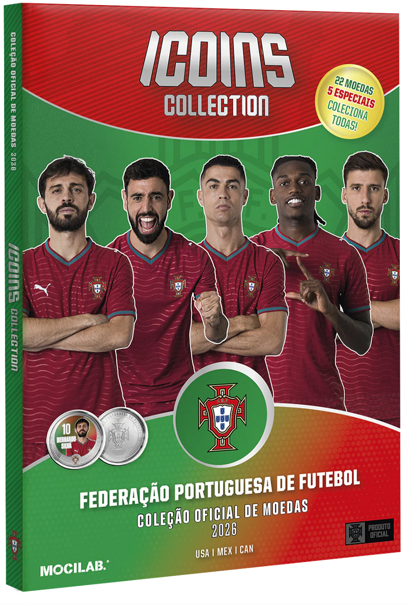 Coleção ICOINS FPF Pack Inicial: Álbum + 1 moeda