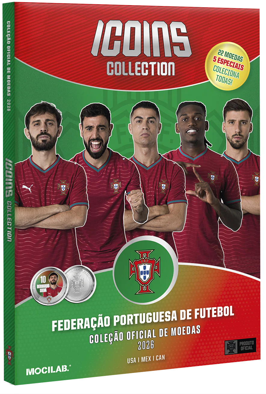 Coleção ICOINS FPF Pack Inicial: Álbum + 1 moeda