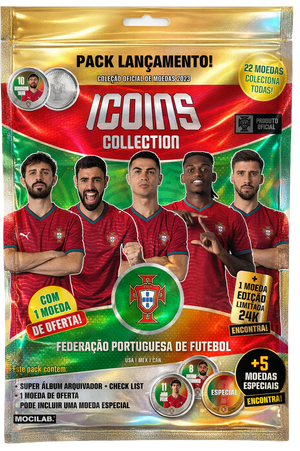 Coleção ICOINS FPF Pack Inicial: Álbum + 1 moeda