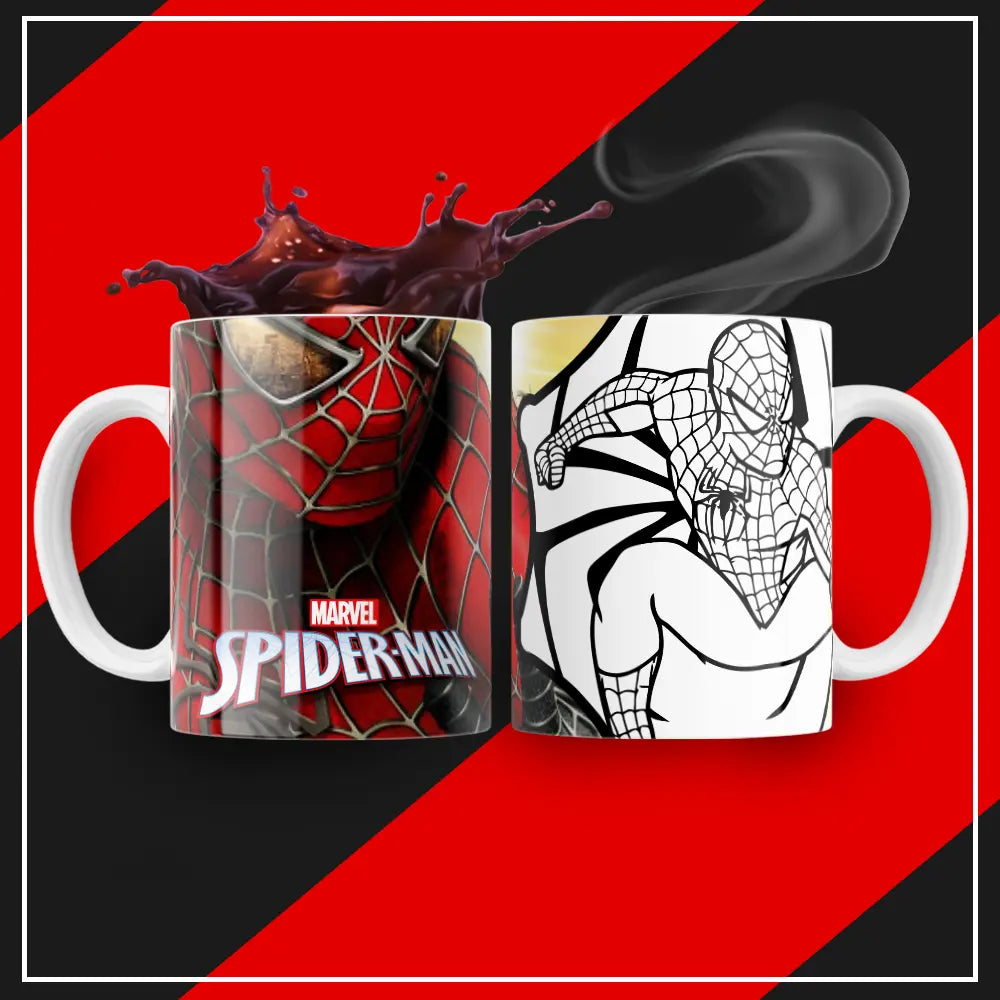 Caneca Homem Aranha para pintar