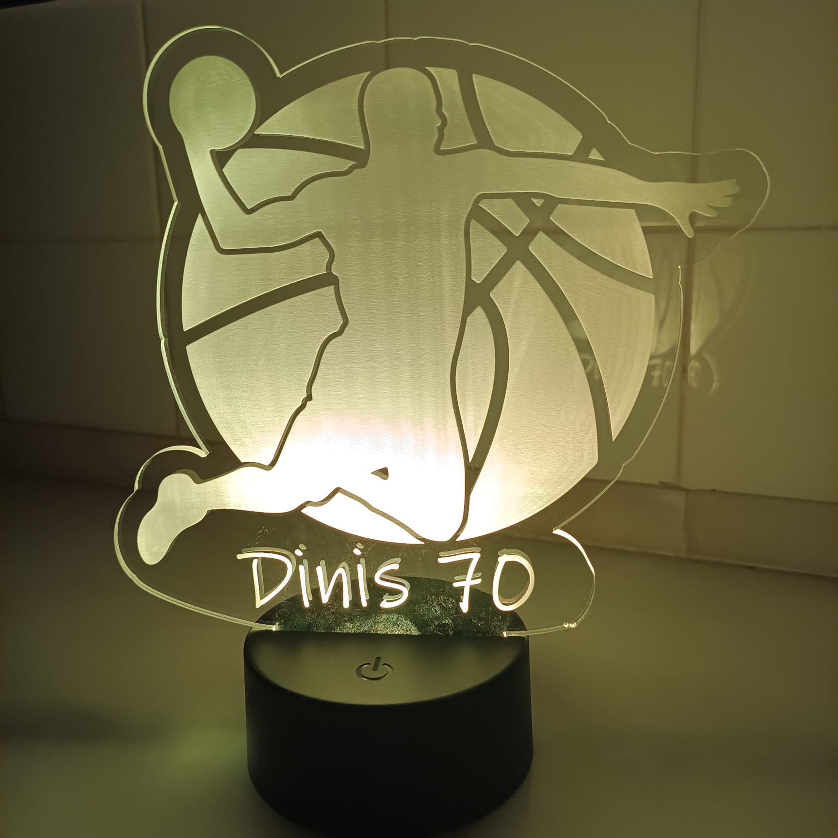 Acrílico LED Basquete