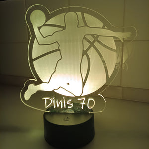 Acrílico LED Basquete