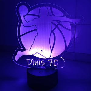 Acrílico LED Basquete