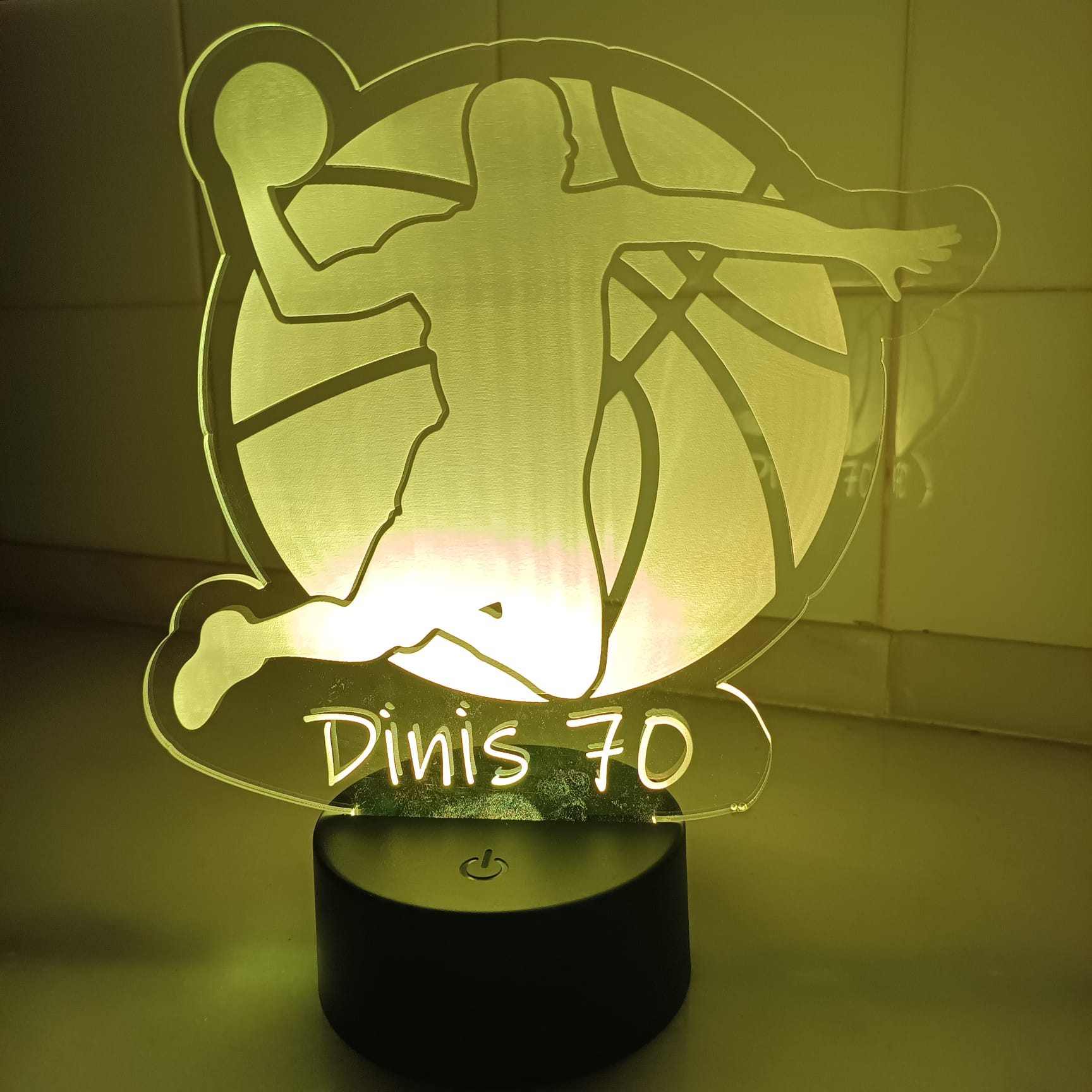 Acrílico LED Basquete