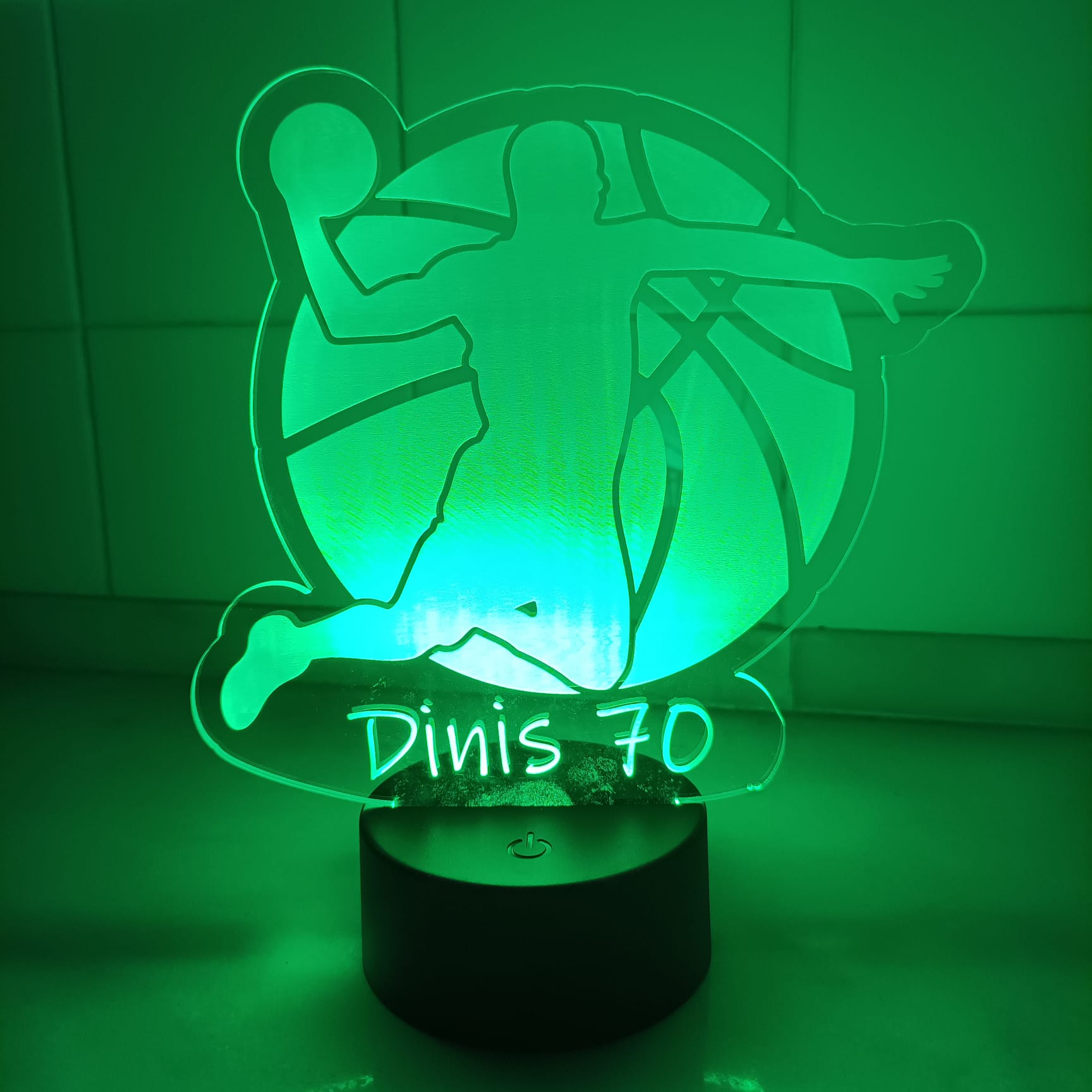 Acrílico LED Basquete