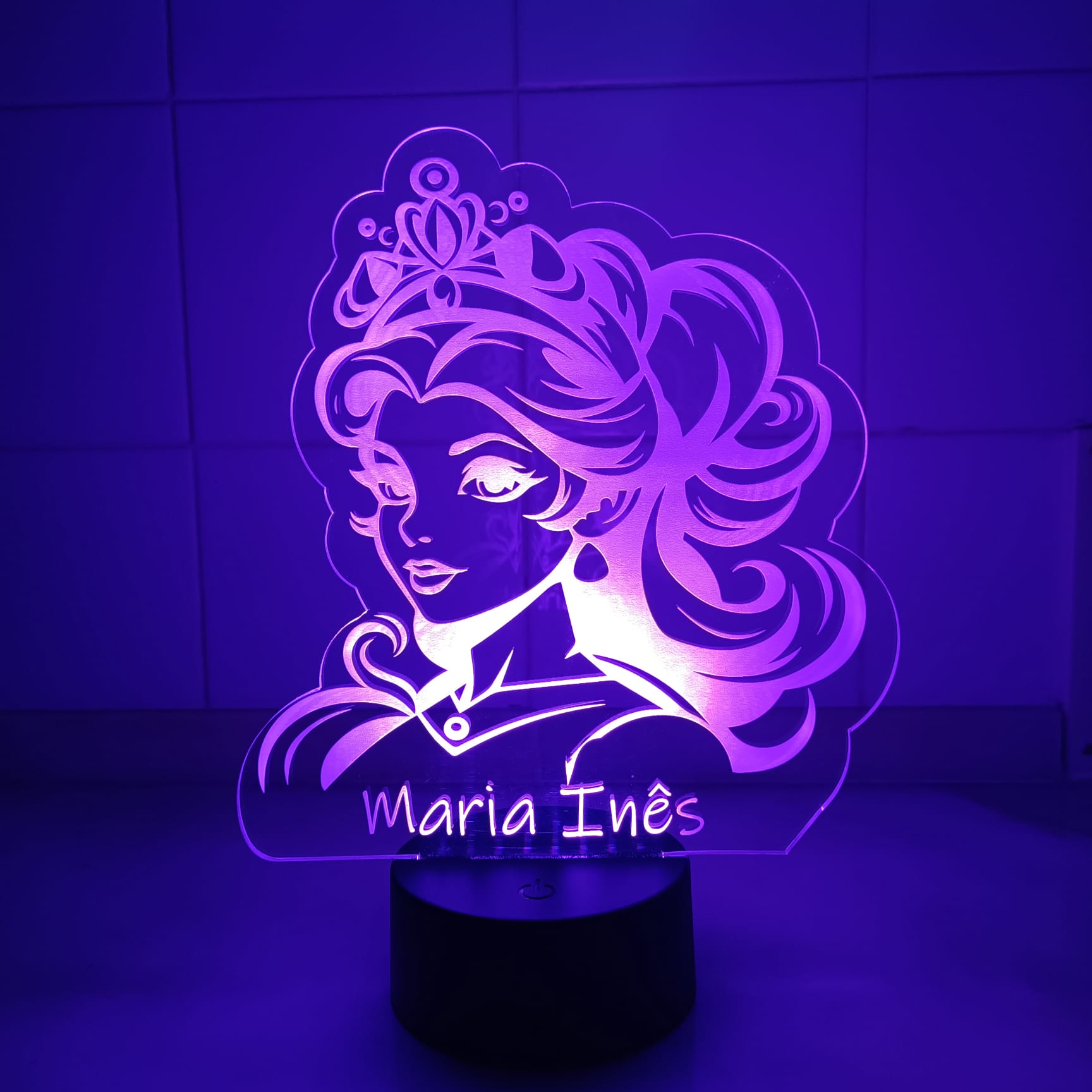 Acrílico LED Princesa