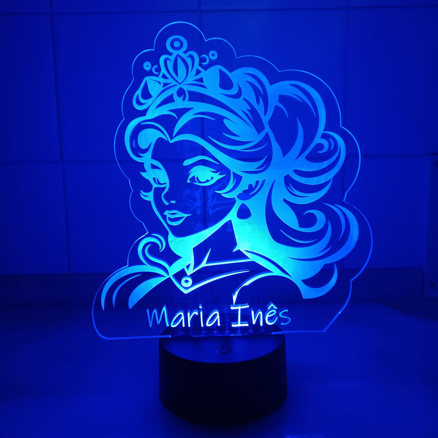 Acrílico LED Princesa