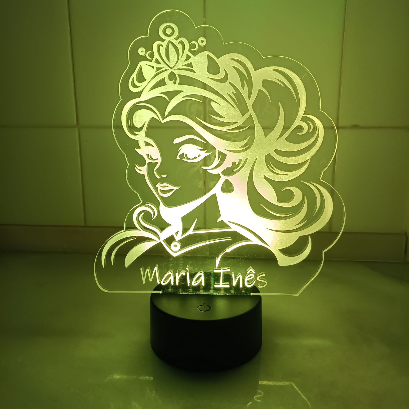 Acrílico LED Princesa