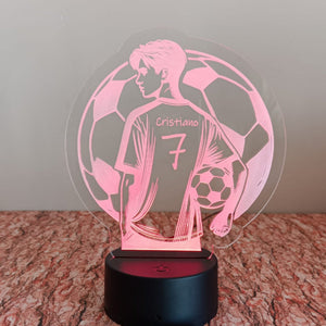 Acrílico LED Futebol