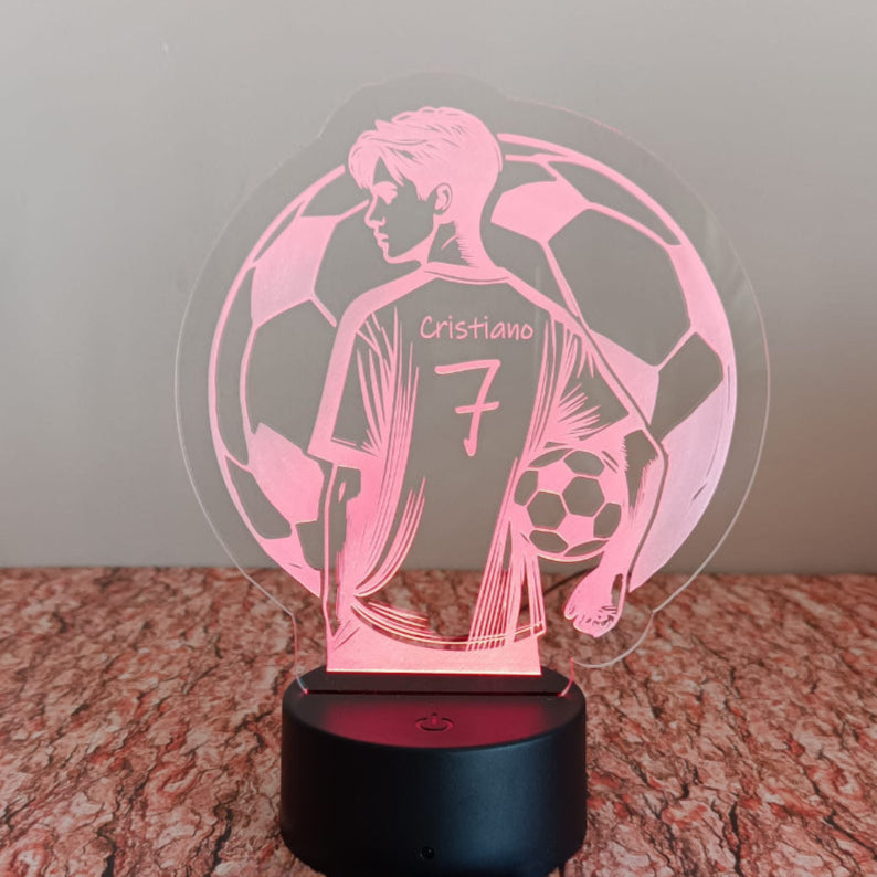 Acrílico LED Futebol