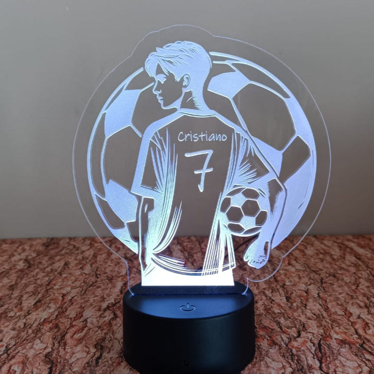 Acrílico LED Futebol