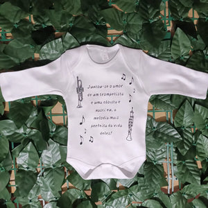 Babygrow Personalizado com manga comprida
