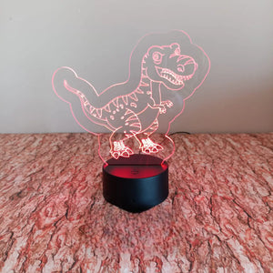 Acrílico LED Dino Kids 18cm