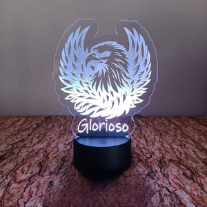 Acrílico LED Inspirado no SLBenfica 18cm