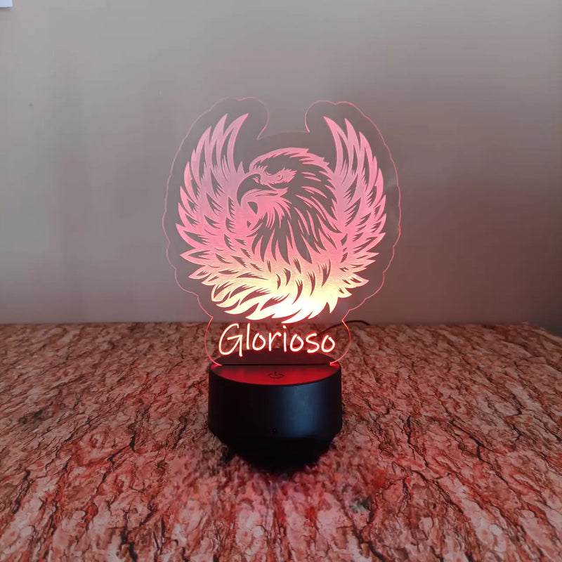 Acrílico LED Inspirado no SLBenfica 18cm
