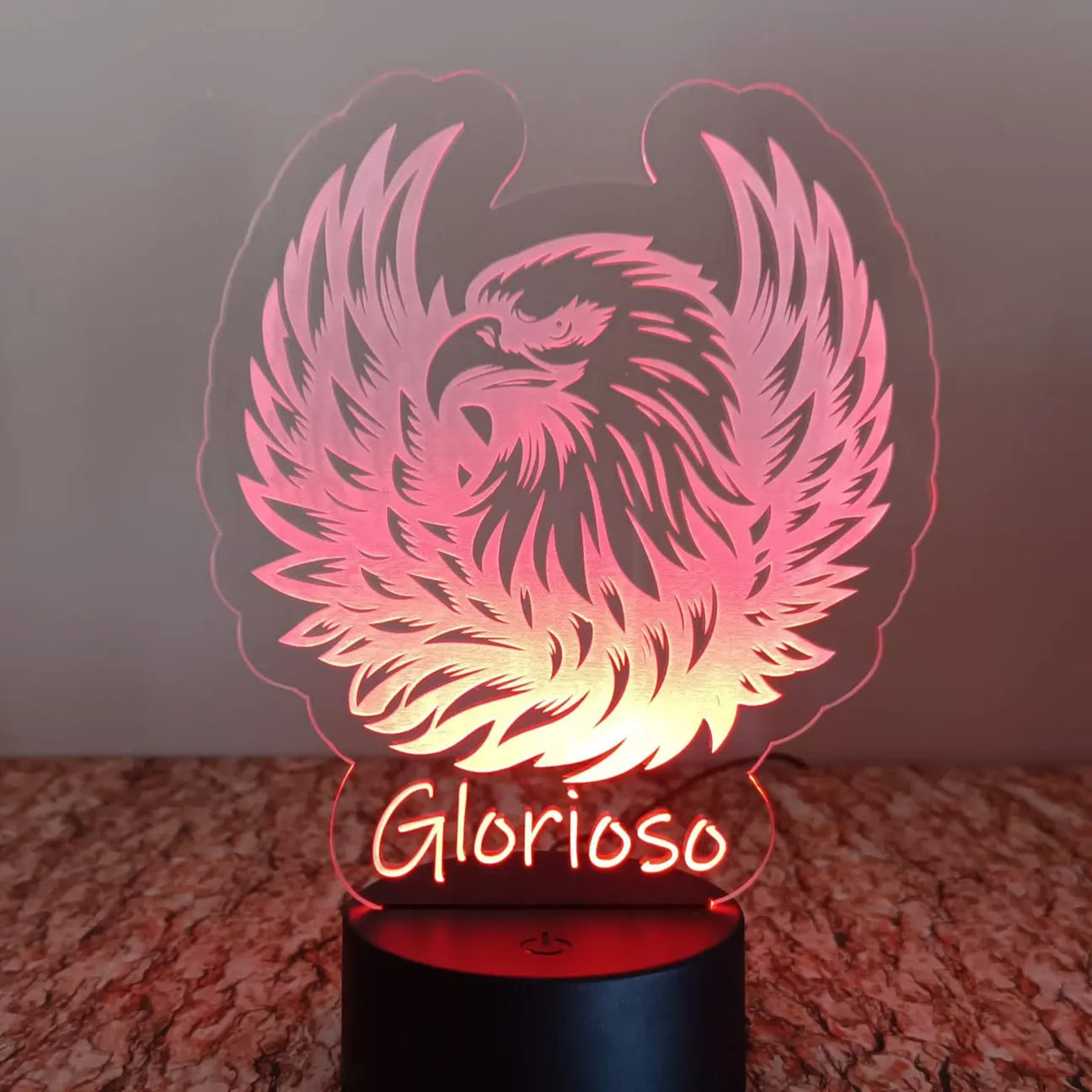Acrílico LED Inspirado no SLBenfica 18cm