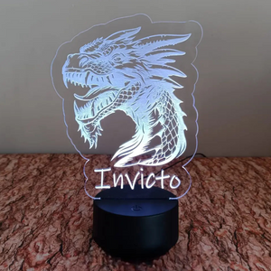 Acrílico LED Inspirado no FCPorto 19cm