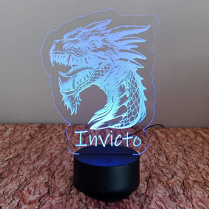 Acrílico LED Inspirado no FCPorto 19cm
