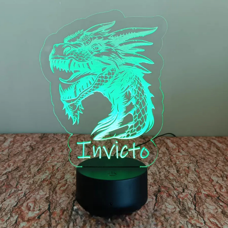 Acrílico LED Inspirado no FCPorto 19cm