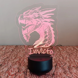 Acrílico LED Inspirado no FCPorto 19cm