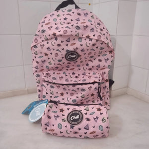 Conjunto de Mochila com estojo Chill