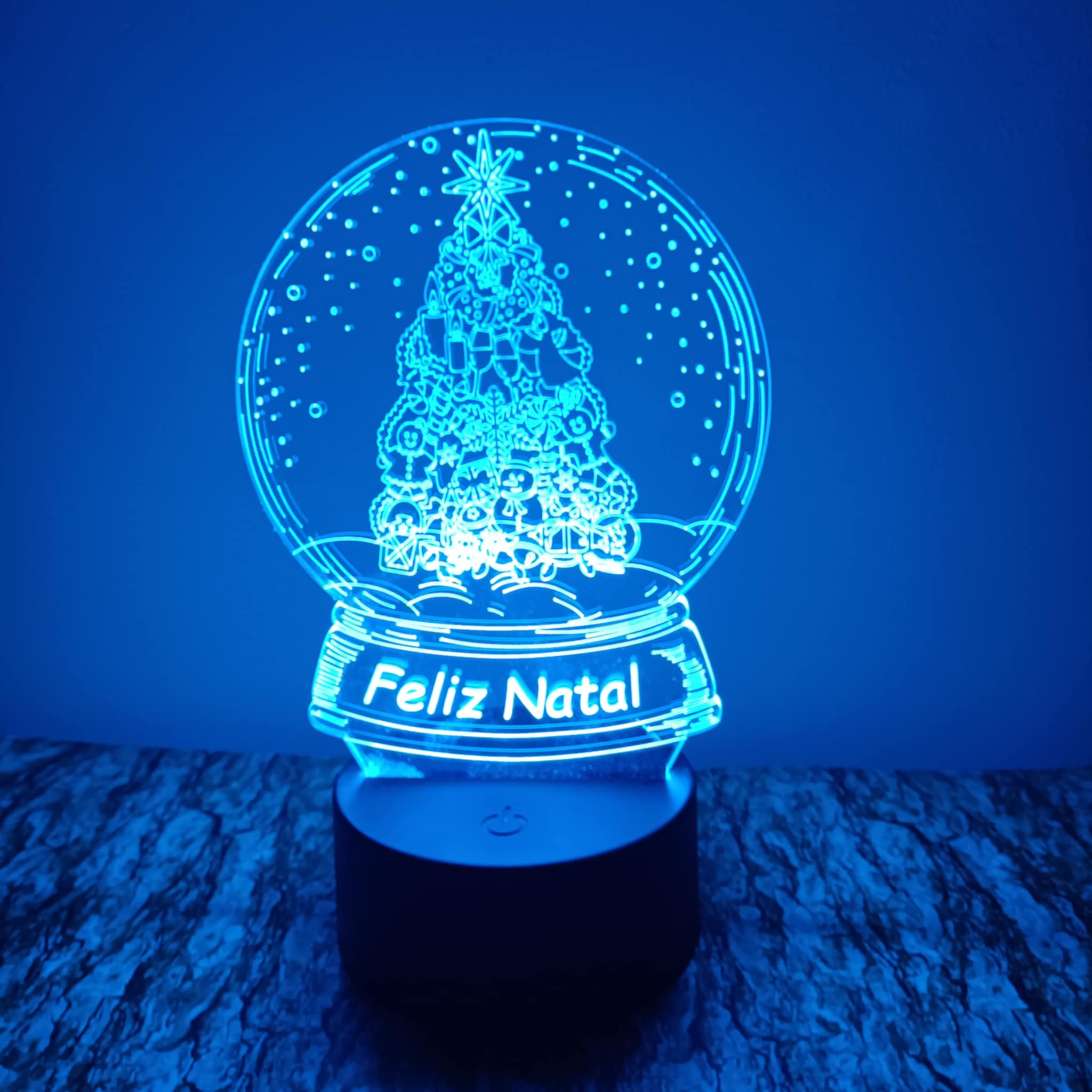 Árvore Feliz Natal LED 16cm