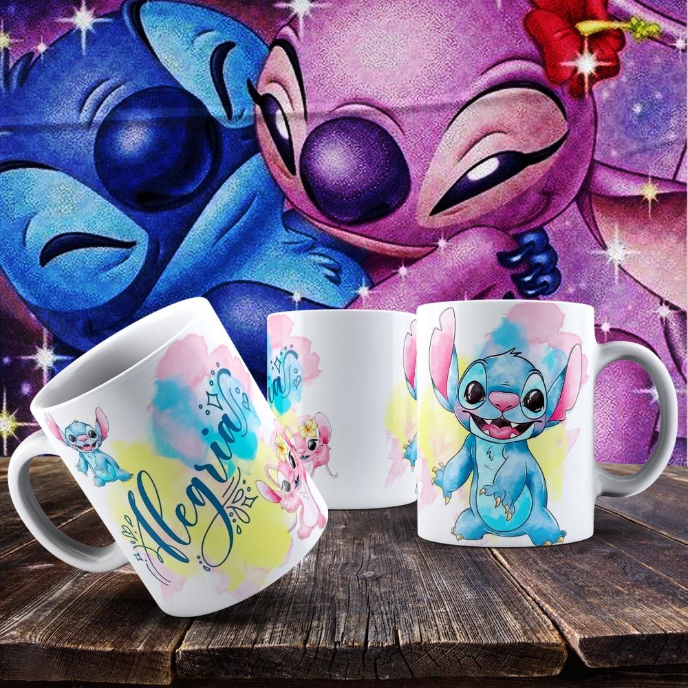 Caneca Stitch e Angel : Palavras