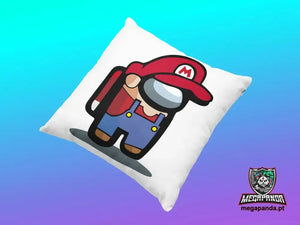 Cojín Among Us Super Mario 40 x 40