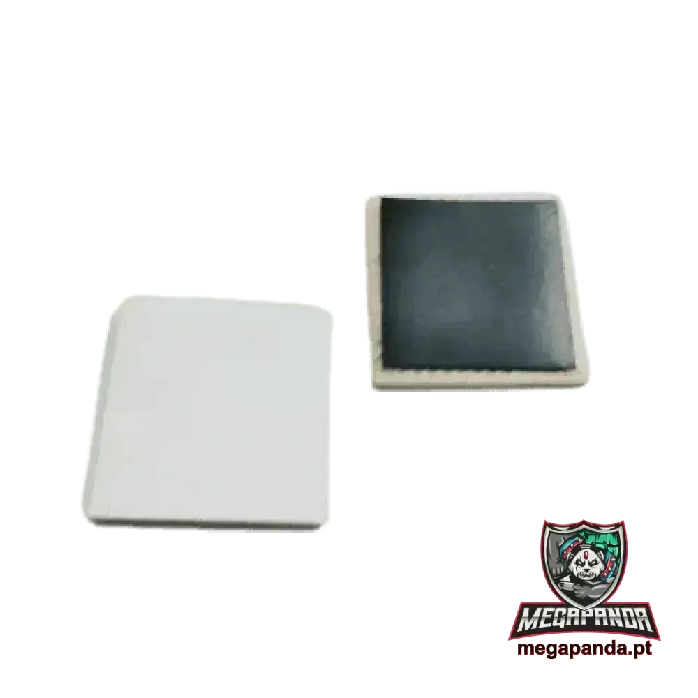 Azulejo cuadrado blanco brillante con imán