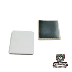 Azulejo cuadrado blanco brillante con imán