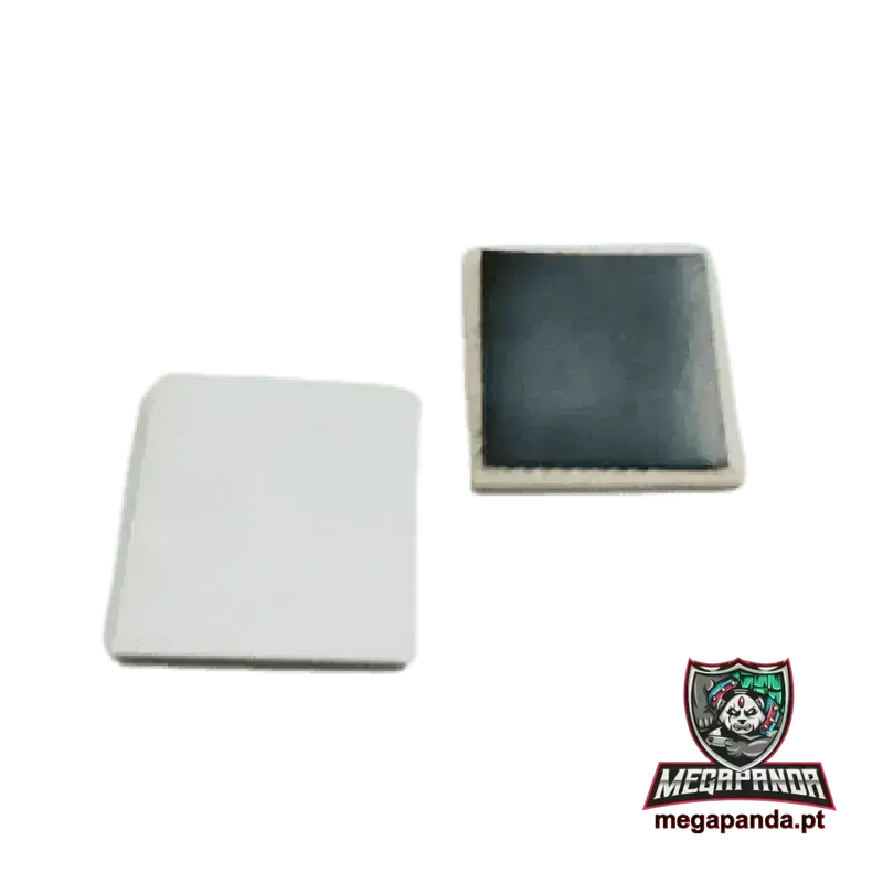 Azulejo cuadrado blanco brillante con imán